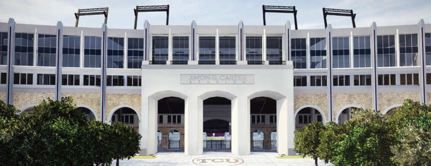 Amon G Carter Stadium Expansion rendering exterior