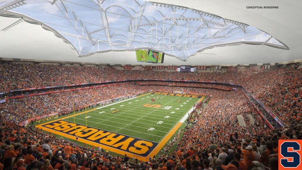 Carrier Dome Renovations Unveiled by Syracuse University - Football