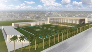 Miami Dolphins training complex rendering