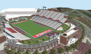 Liberty University Williams Stadium expansion rendering