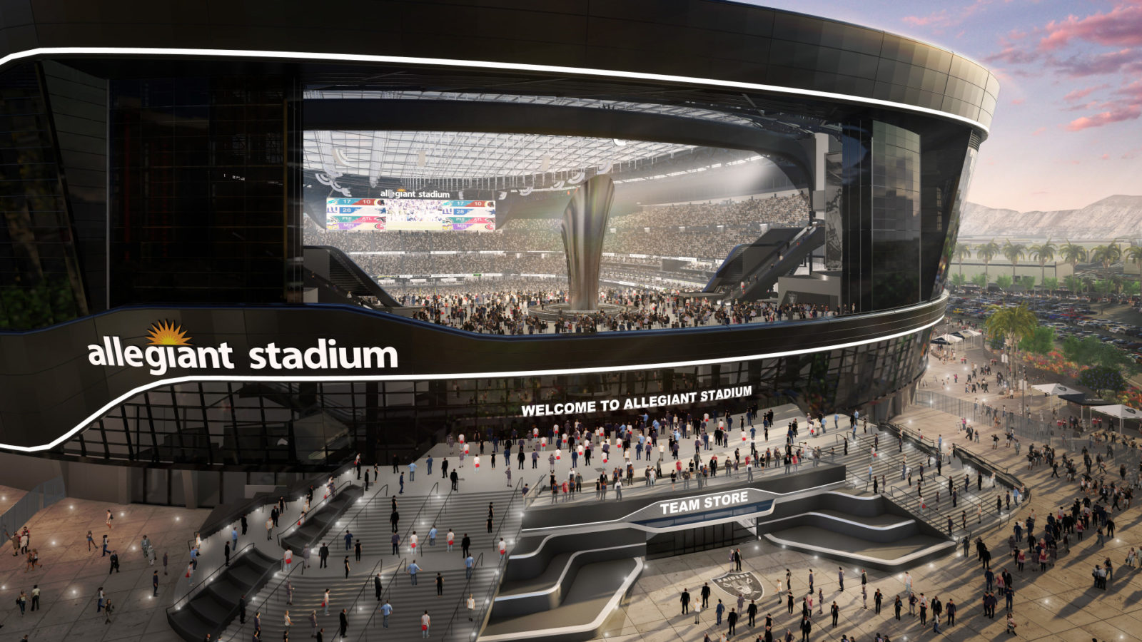Allegiant Stadium, New Home of the Las Vegas Raiders Designed by