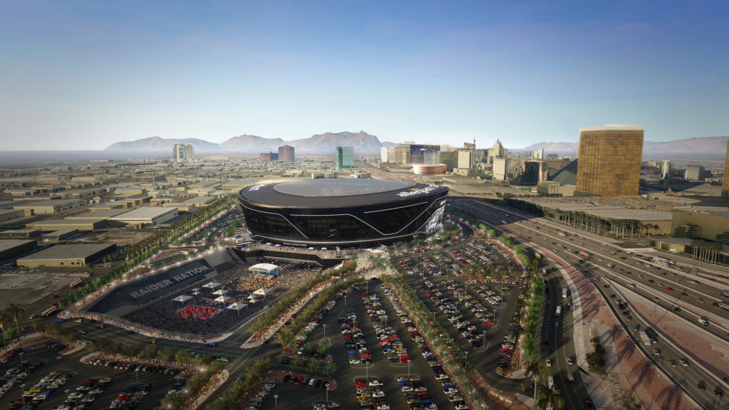 Allegiant Stadium rendering 2019